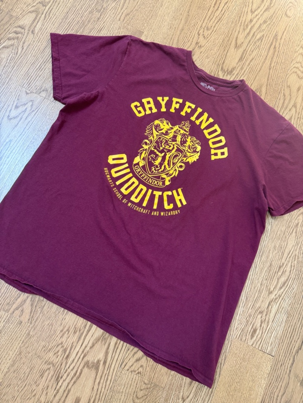 Warner Bros. Gryffindor Tee in Maroon and Yellow Harry Potter